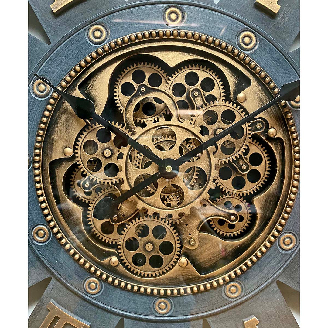 Victory Themis Metal Moving Gears Wall Clock 72cm CCM-1722 5