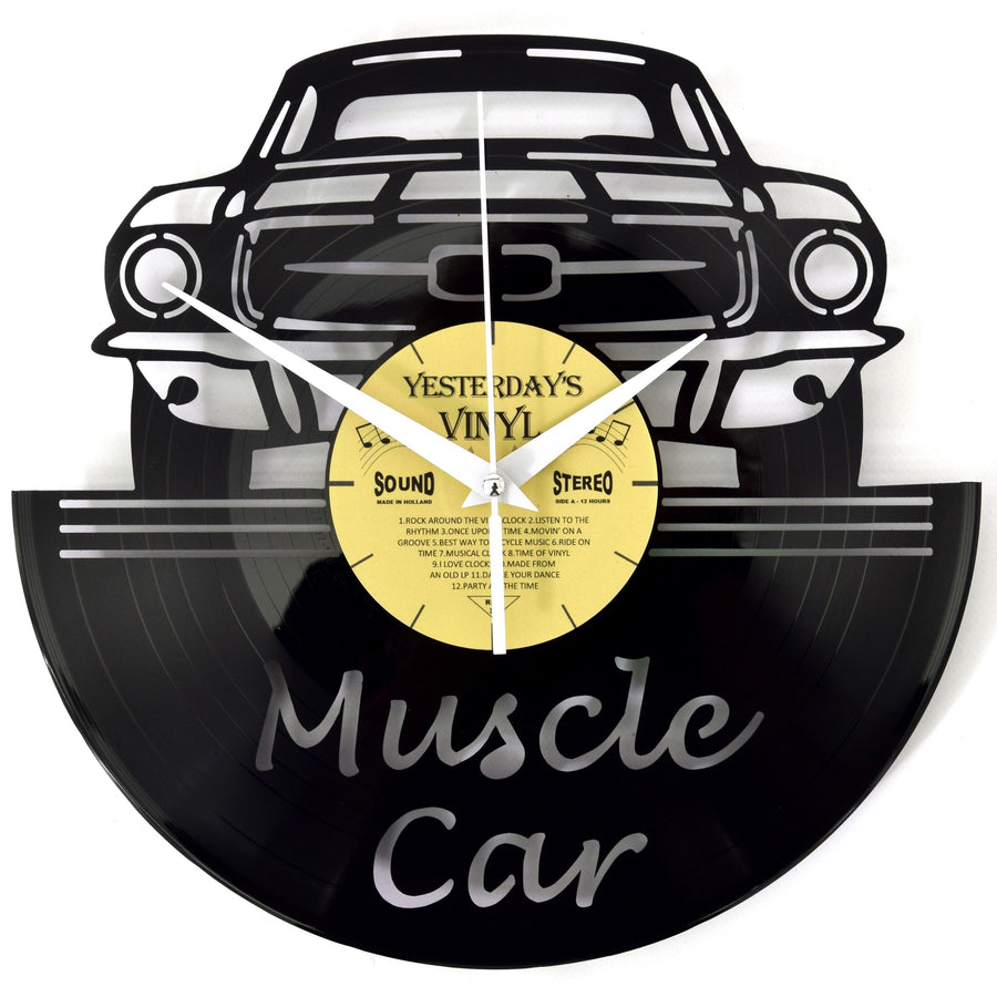 Yesterdays Vinyl Muscle Car Wall Clock 30cm 3315037 1