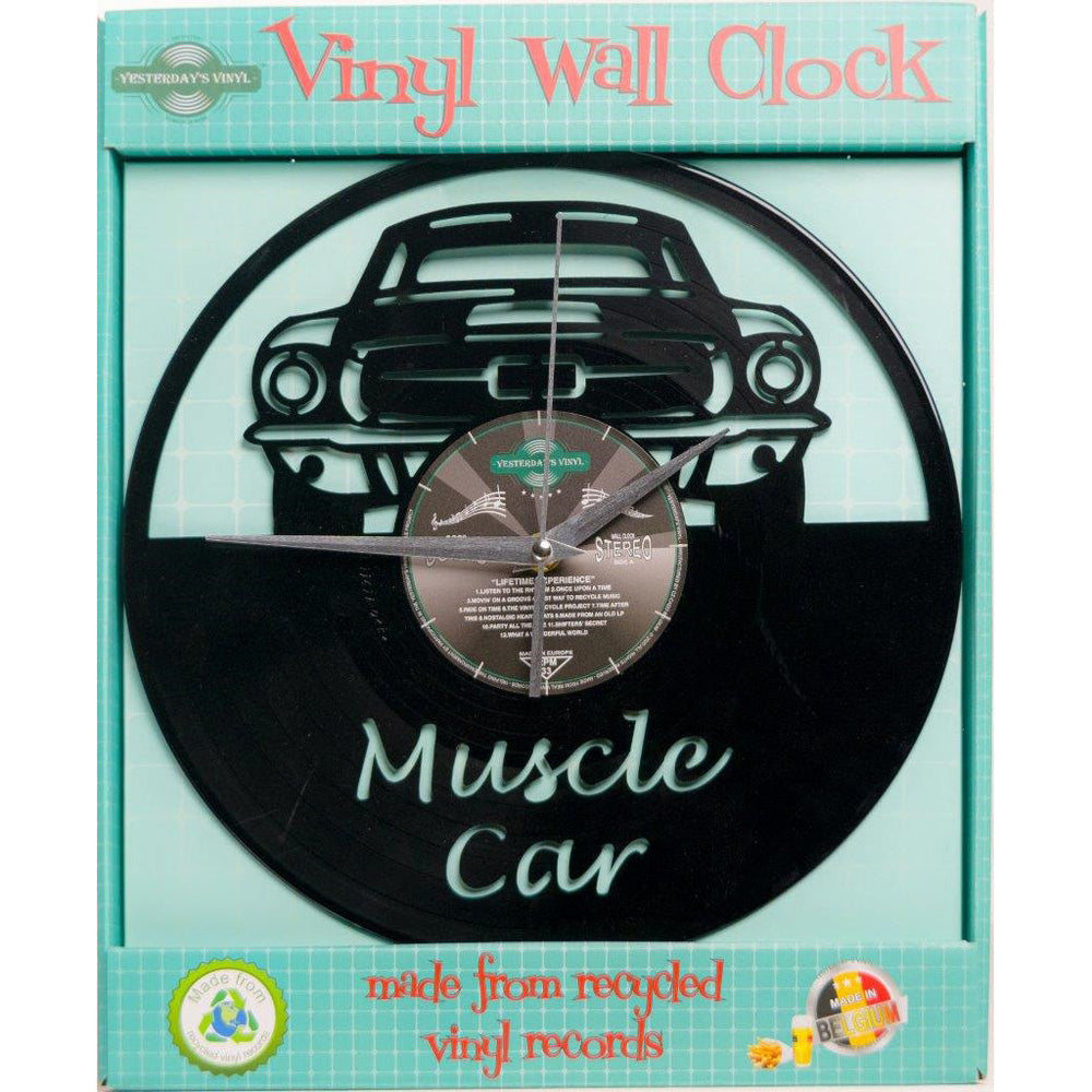 Yesterdays Vinyl Muscle Car Wall Clock 30cm 3315037 2