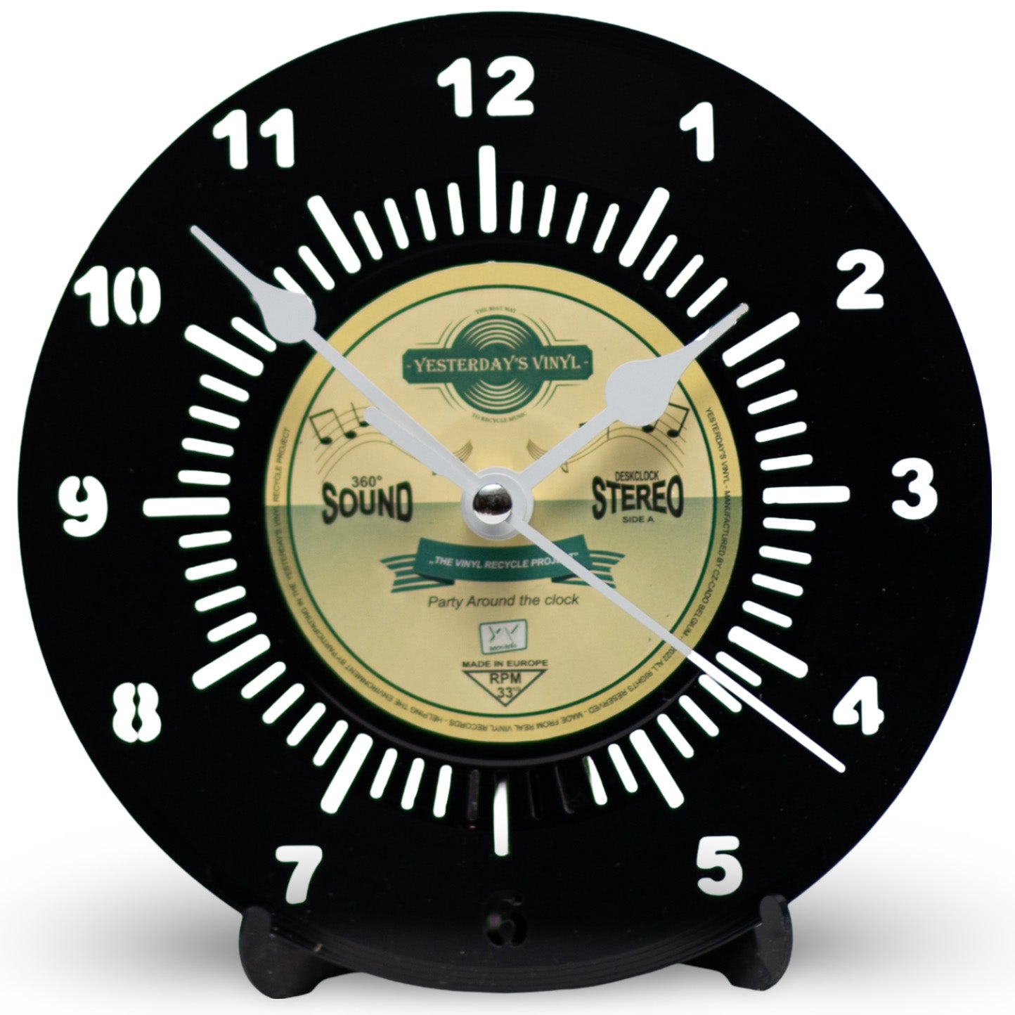 Buy Yesterday's Vinyl Yellow Desk Clock 18cm Online – Oh Clocks
