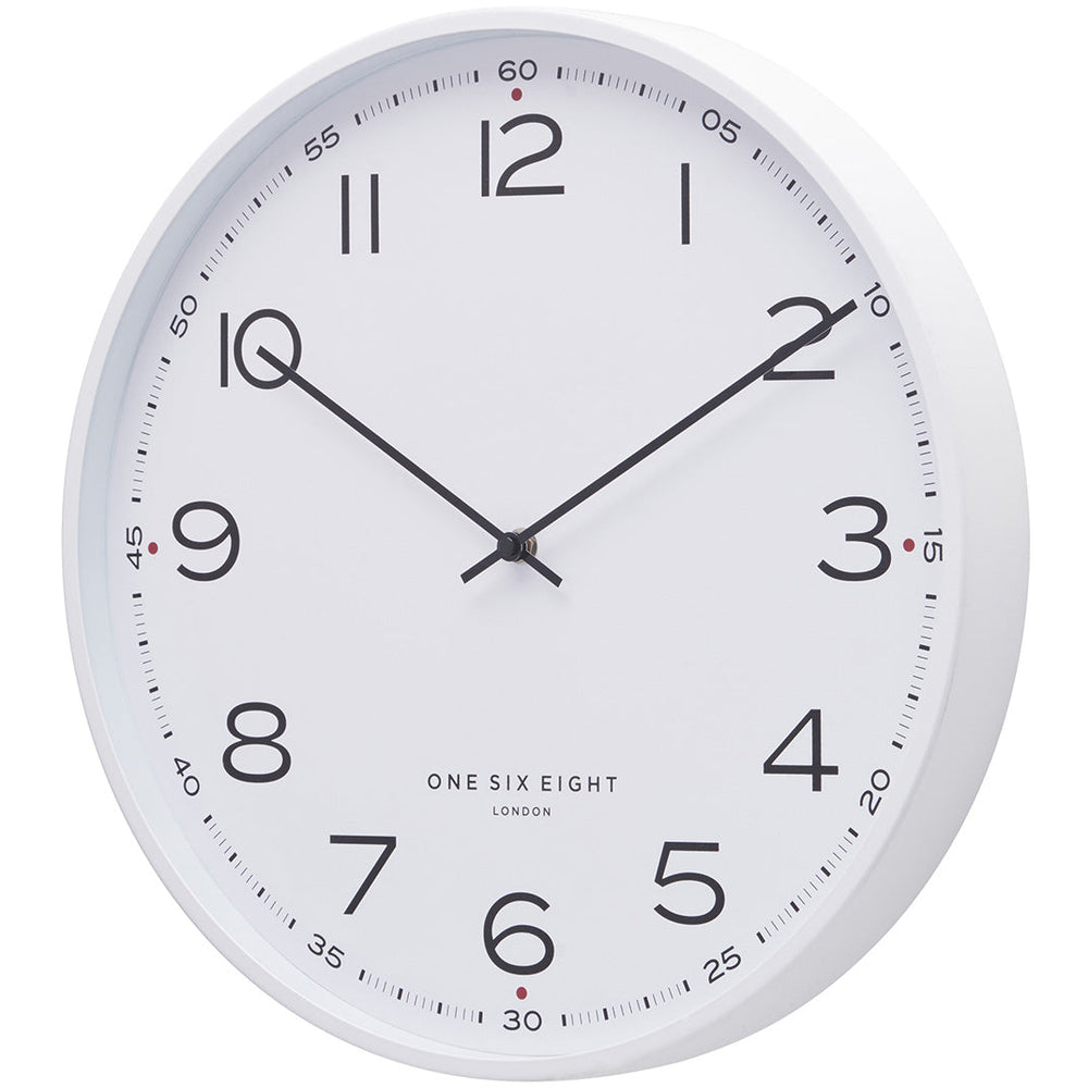 one six eight london austin metal wall clock white 40cm 23194 2