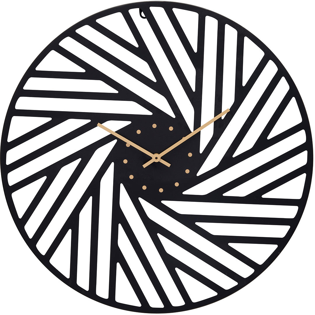 one six eight london sam laser cut metal wall clock black 50cm 23185 1