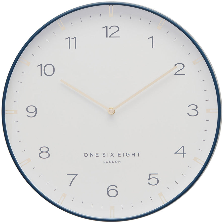one six eight london sienna wall clock white 30cm 23177 1