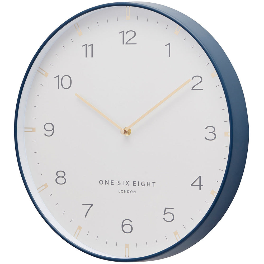 one six eight london sienna wall clock white 30cm 23177 2