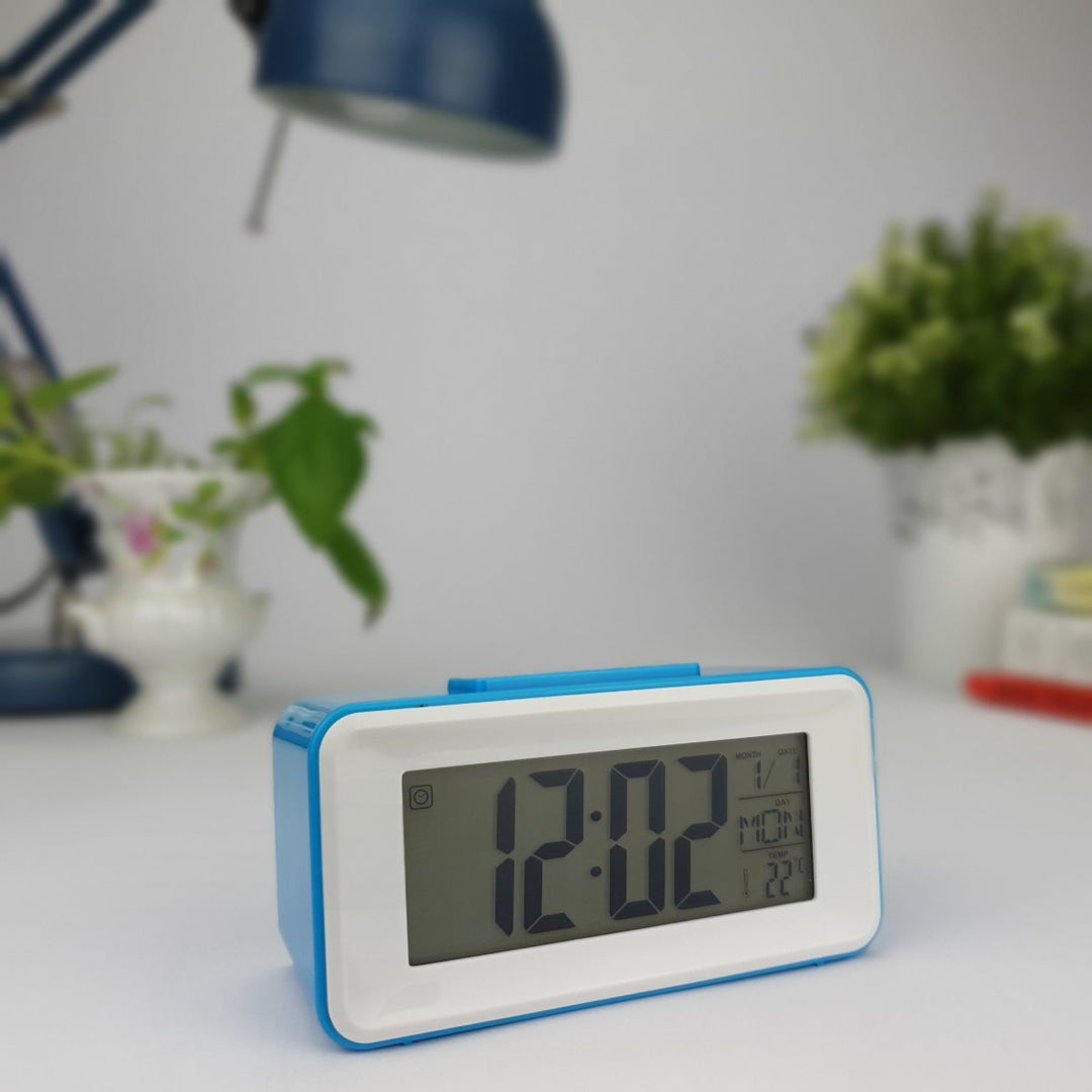 Checkmate Brycen Multifunction Digital Alarm Clock Blue 11cm VGW 3620 BLU 5
