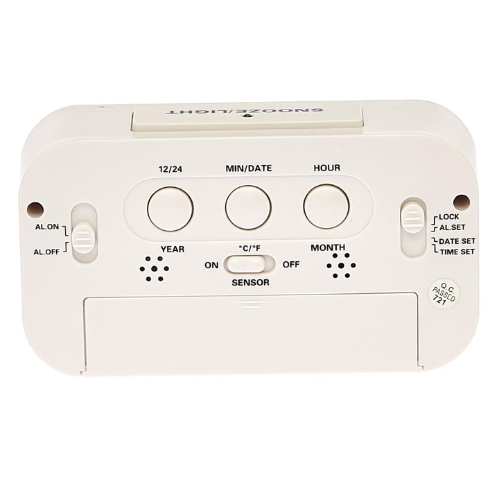 Checkmate Chapman Multifunction Digital Alarm Clock White 14cm VGW-1065White Backlight2