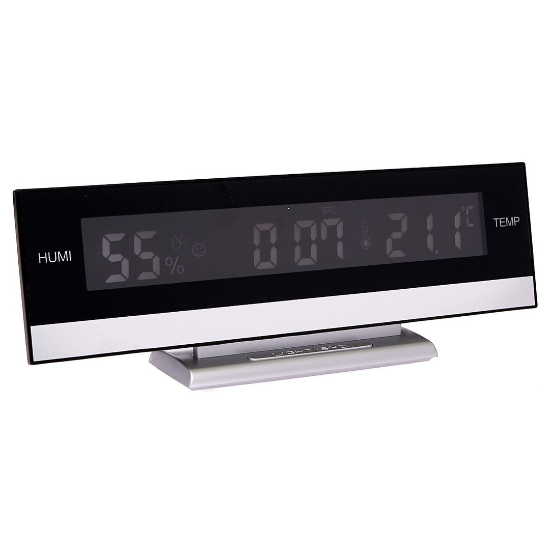 Checkmate LED Multifunction table clock Desk Clock 24cm VGW 627 Backlight