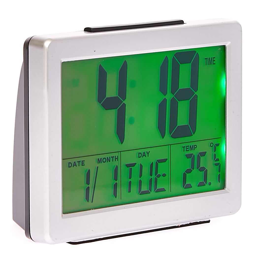 Checkmate Martin Digital Alarm Clock Green Backlight 13cm VGW 8017Green 5