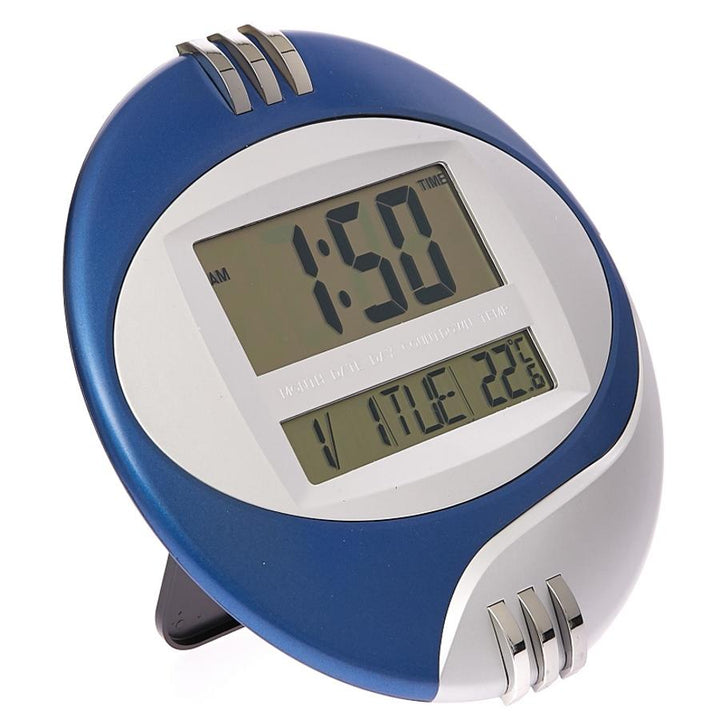 Checkmate Trident Multifunction Round Digital Wall Clock 26cm VGW 604Blue Angle1