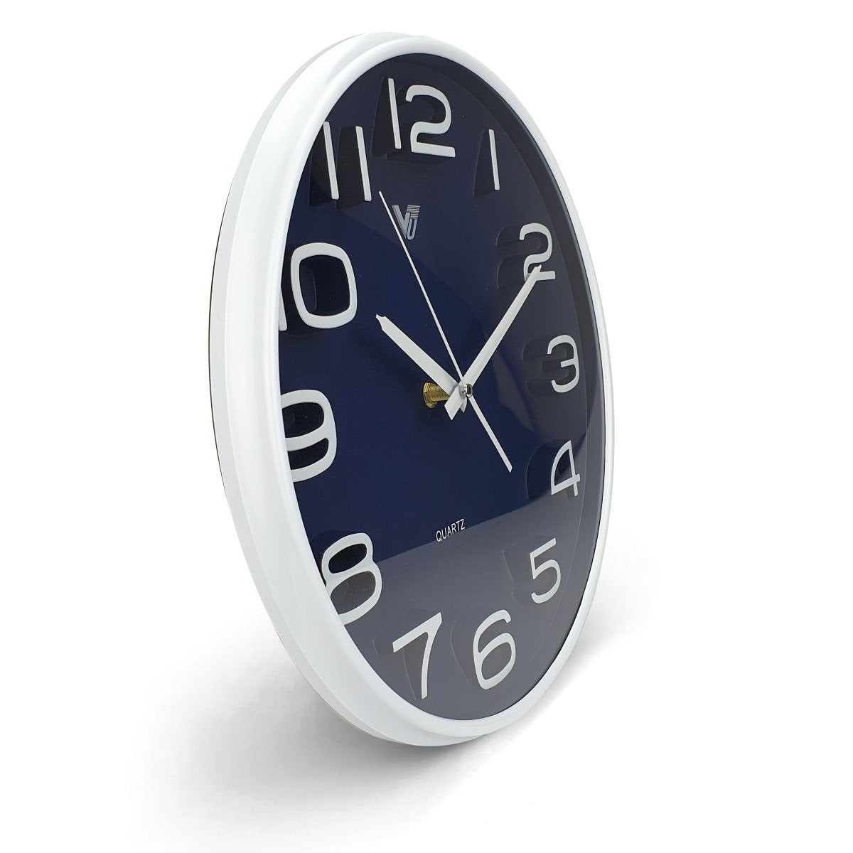 Buy Adelyn 3D Number Wall Clock Blue 33cm Online – Oh Clocks