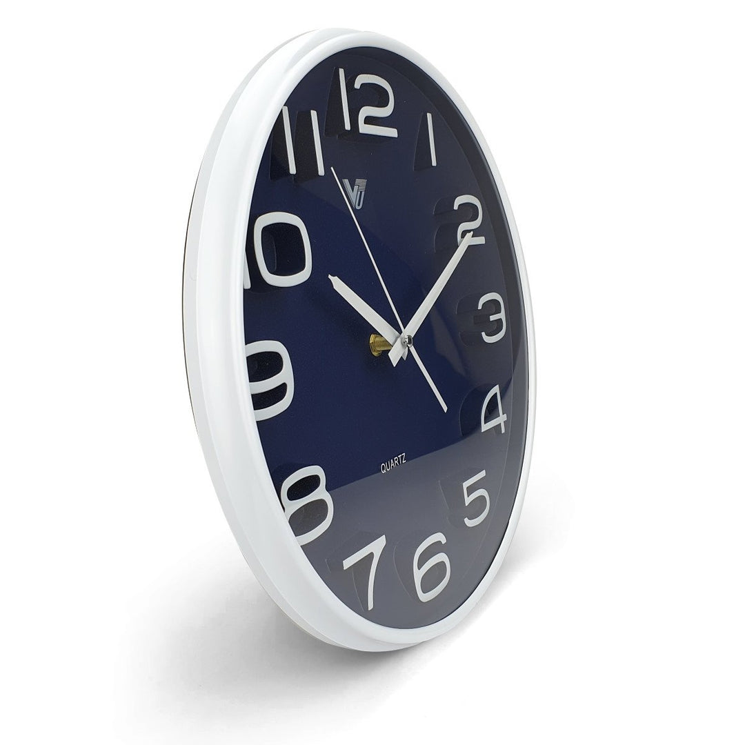Victory Adelyn 3D Number Wall Clock Blue 33cm CWH 6711 BLU 2
