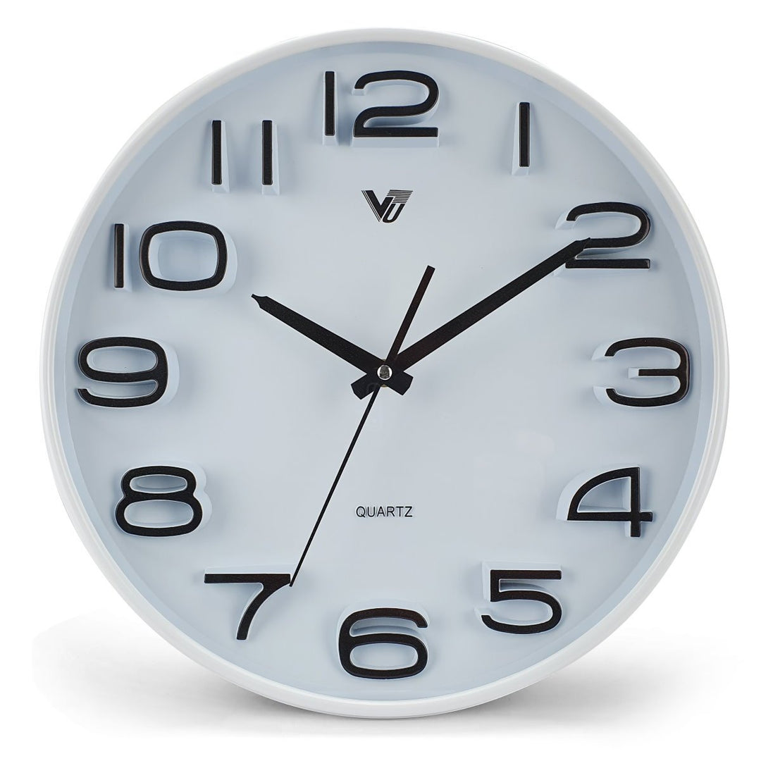 Victory Adelyn 3D Number Wall Clock White 33cm CWH 6711 WHI 6