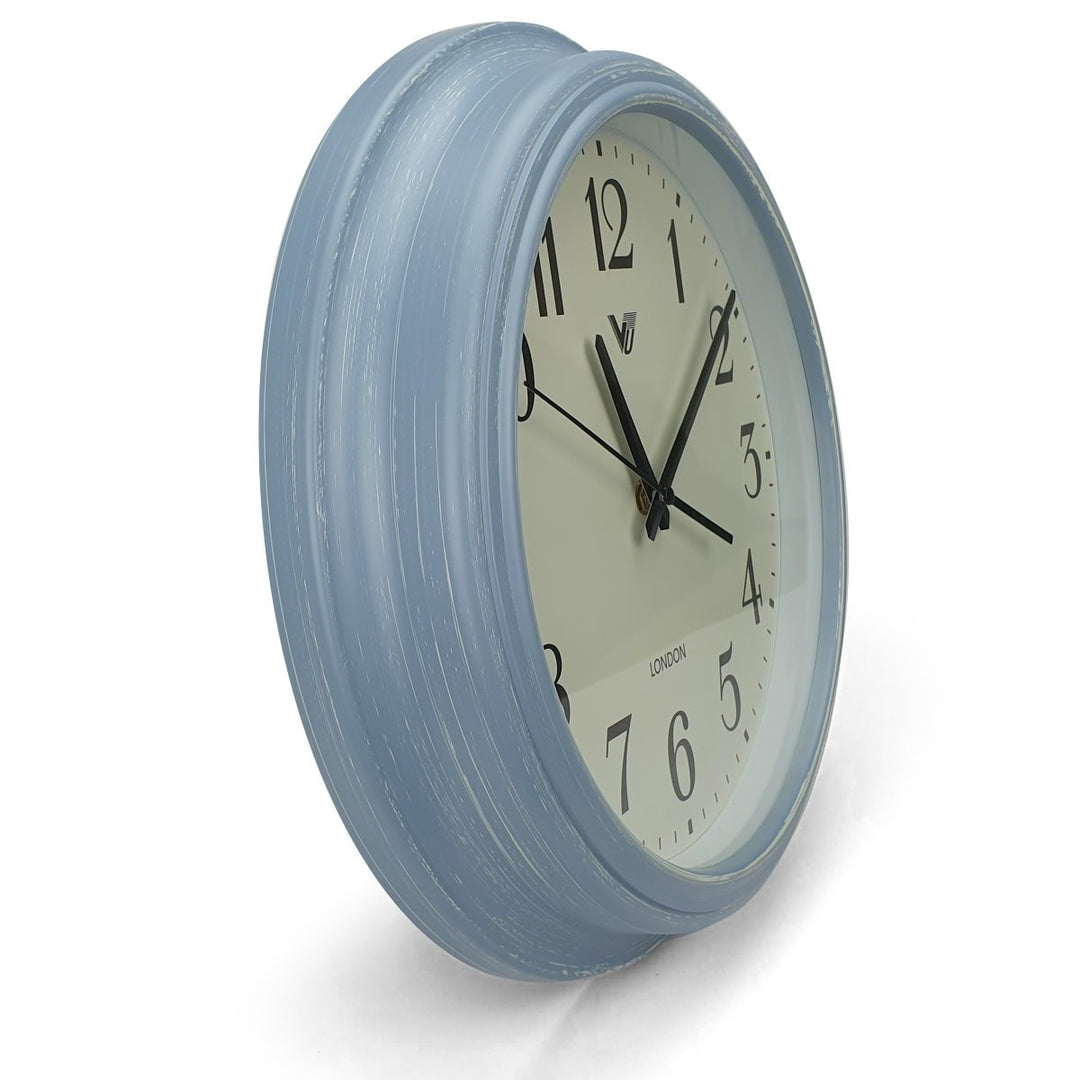 Victory Arabella Vintage London Wall Clock Blue 36cm CJH 5048 BLU 4