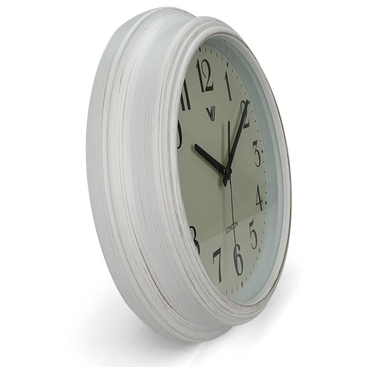Victory Arabella Vintage London Wall Clock White 36cm CJH 5048 WHI 4