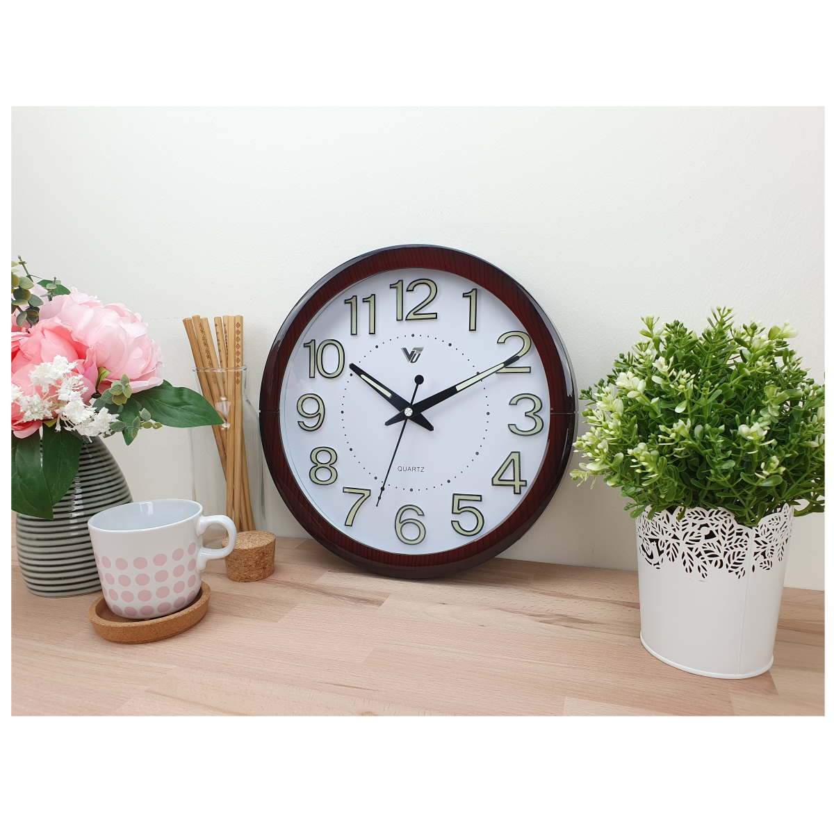 Victory Brandon Glow In The Dark Wall Clock 30cm CBL 2889 2