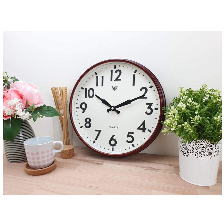 Victory Braydon Wall Clock Brown 33cm CCJ 3086BR 2