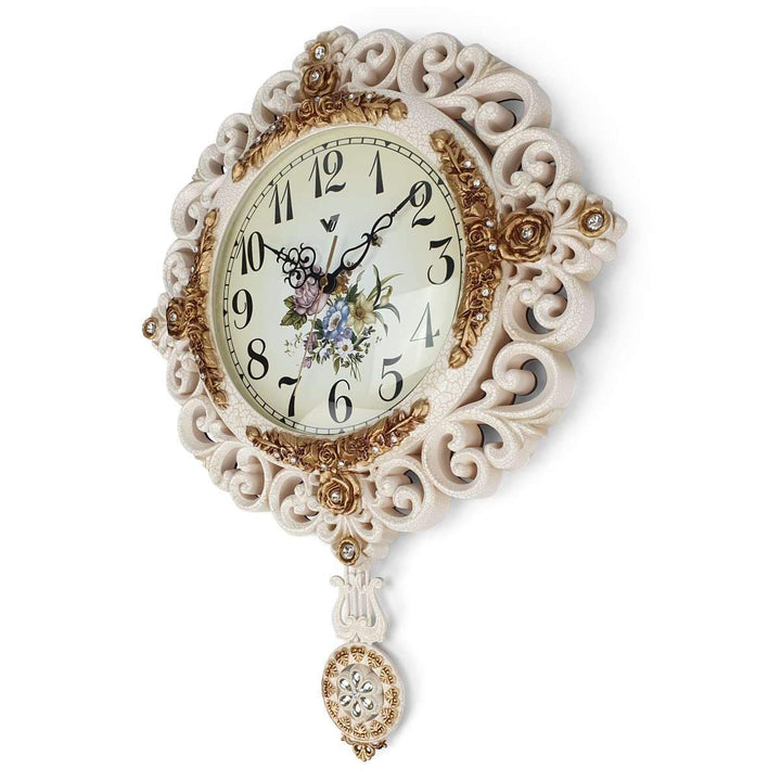 Victory Brynna Pendulum Wall Clock Cream 42cm CSS 248 2