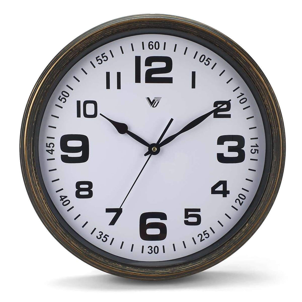 Victory Cassian Wall Clock Dark Brown 40cm CJH 6203 BRO 6