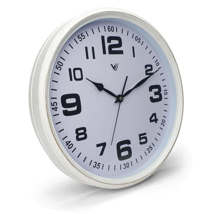 Victory Cassian Wall Clock White 40cm CJH 6203 WHI 1