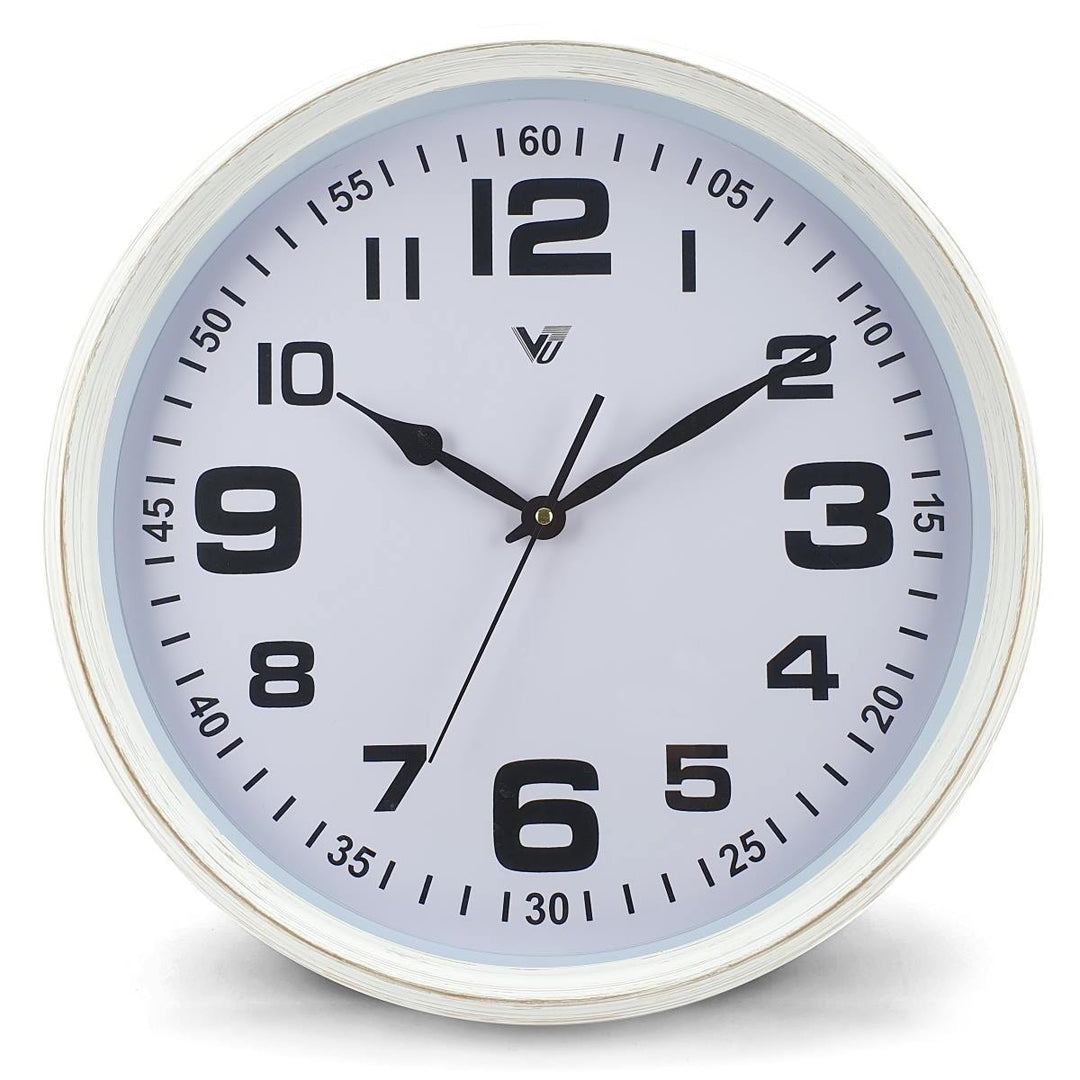 Victory Cassian Wall Clock White 40cm CJH 6203 WHI 6