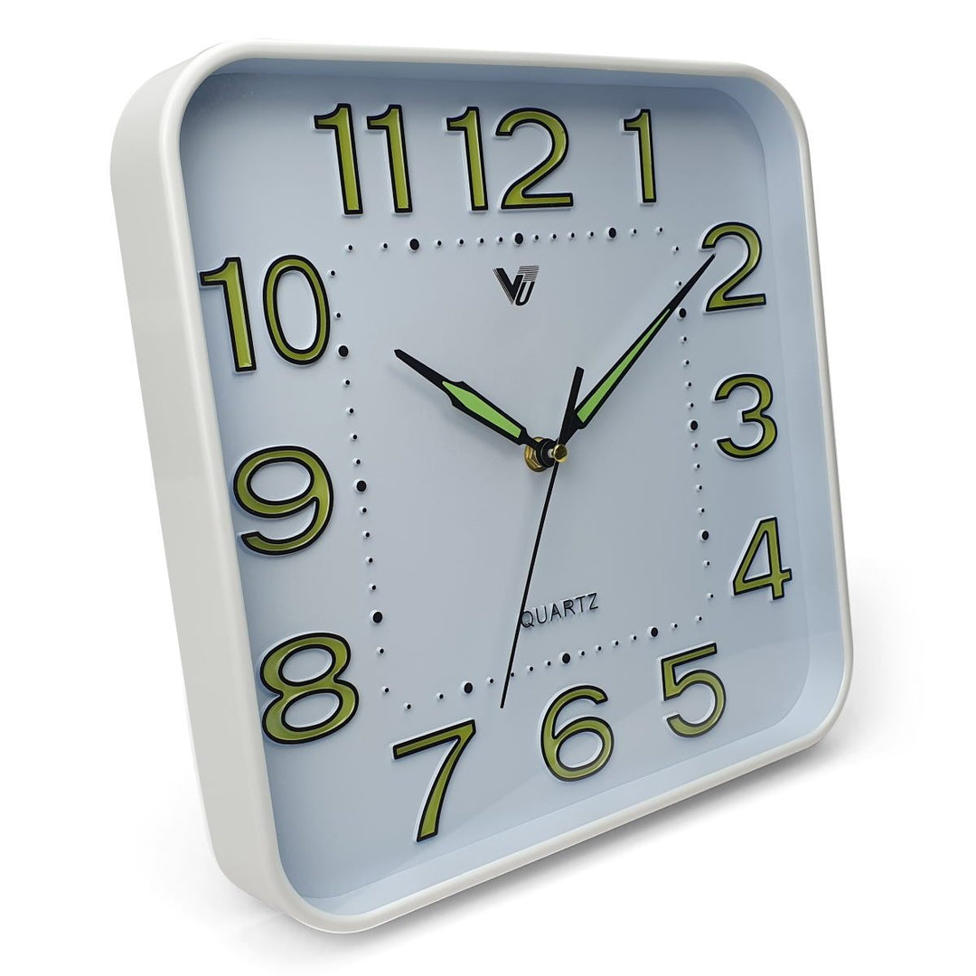 Victory Cordell Glow In The Dark Wall Clock White 30cm CJH 438 1