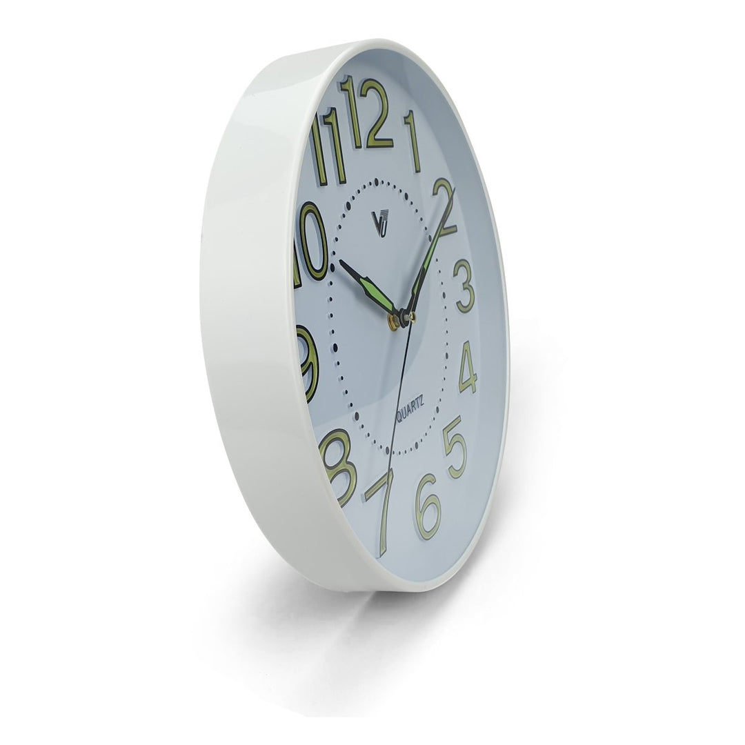 Victory Kobi Glow In The Dark Wall Clock White 30cm CJH 439 5