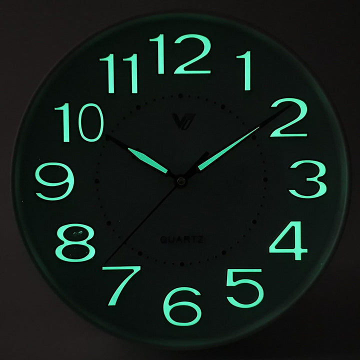 Victory Kobi Glow In The Dark Wall Clock White 30cm CJH 439 3