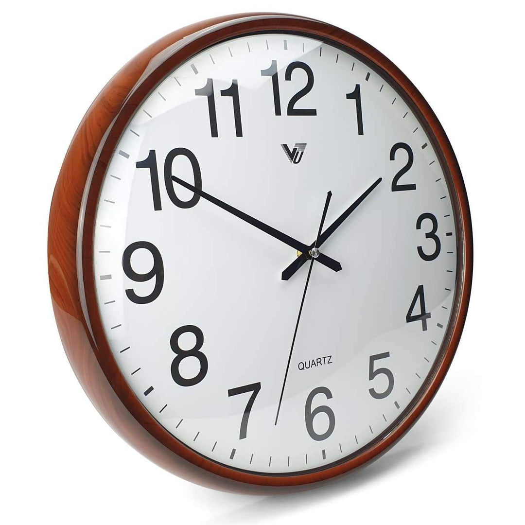 Victory Koen Domed Face Wall Clock Brown 38cm CCJ 2515BR 1