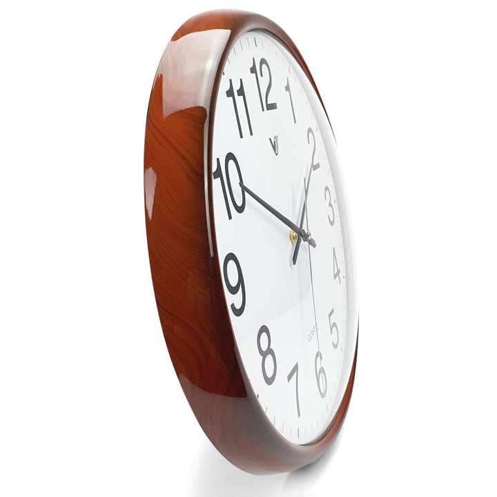 Victory Koen Domed Face Wall Clock Brown 38cm CCJ 2515BR 4