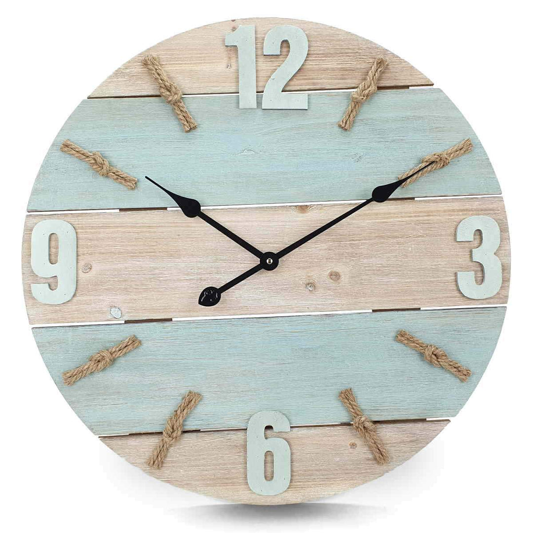 Victory Patterson Shabby Marine Timber Panel Wall Clock 60cm CBA 5177 7