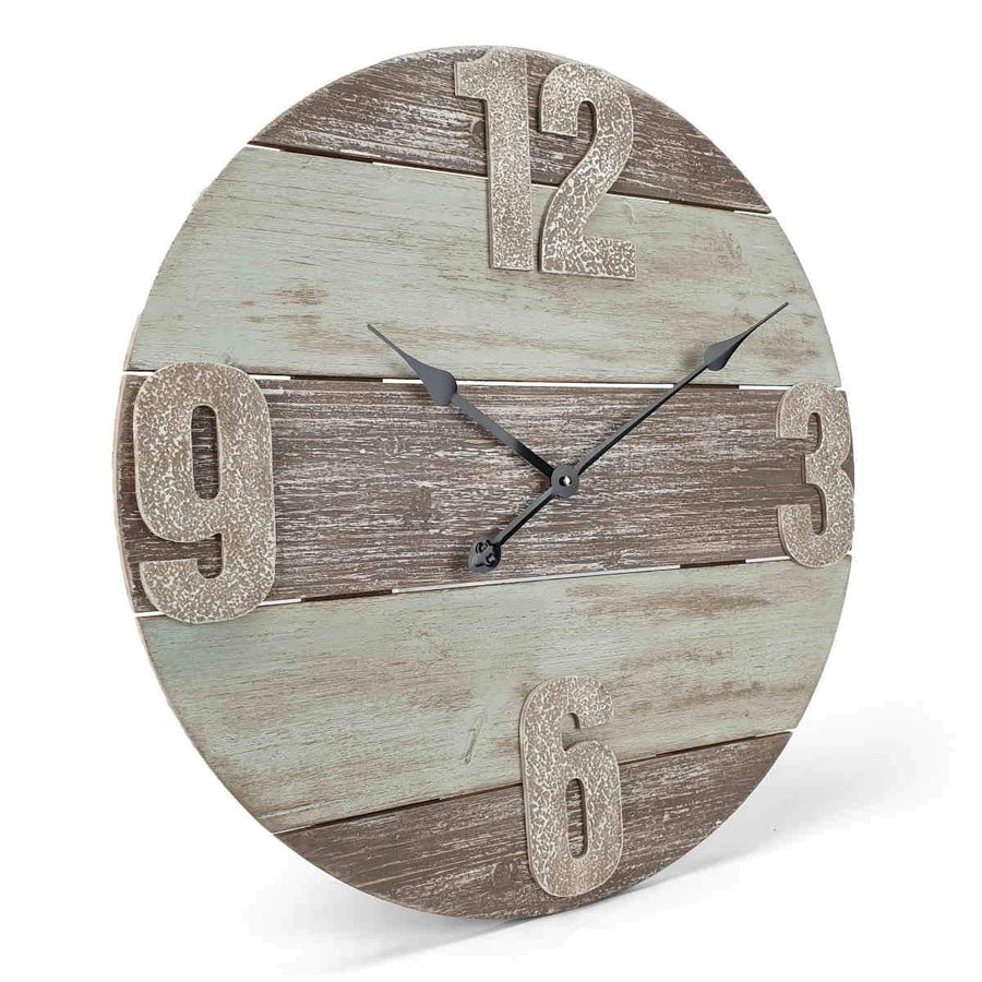 Victory Pearce Distressed Timber Panel Wall Clock 60cm CBA 2111 1
