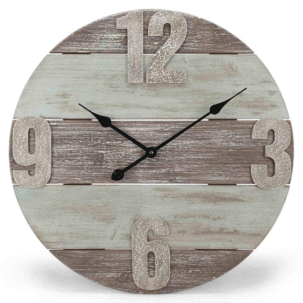 Victory Pearce Distressed Timber Panel Wall Clock 60cm CBA 2111 8