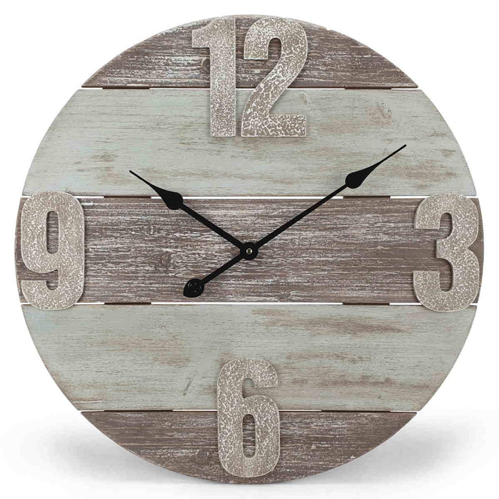 Victory Pearce Distressed Timber Panel Wall Clock 60cm CBA 2111 8