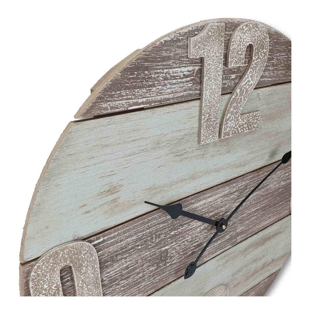 Victory Pearce Distressed Timber Panel Wall Clock 60cm CBA 2111 3