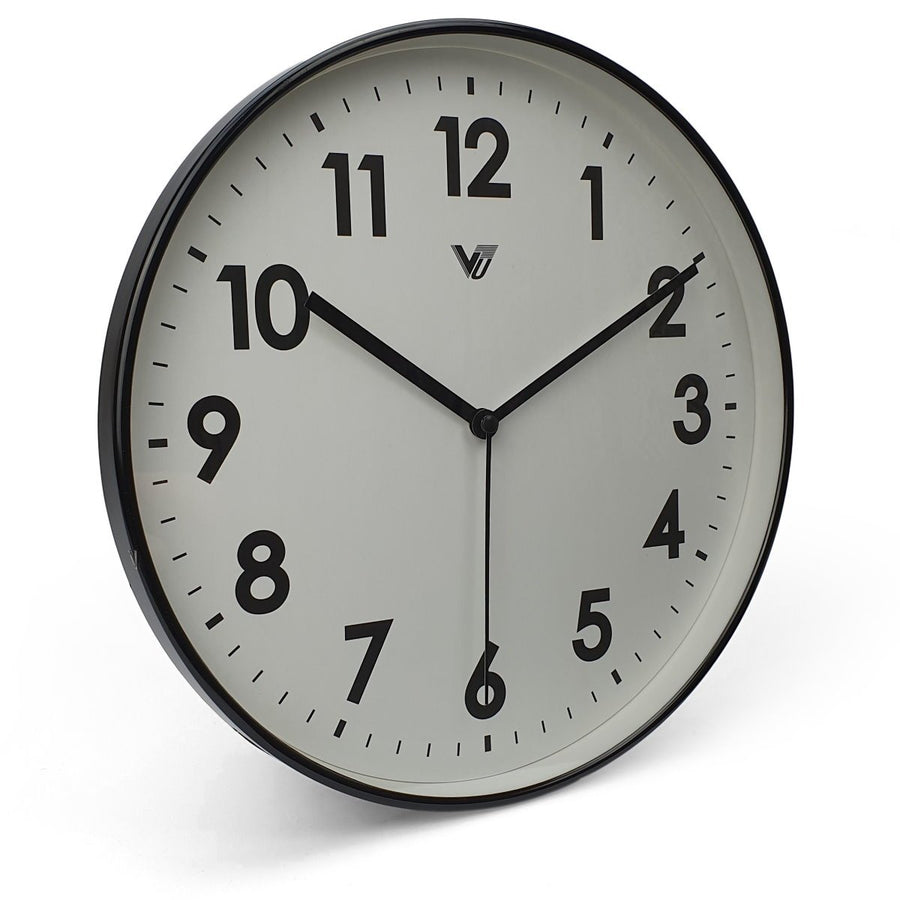 Victory Rachelle Wall Clock Black 30cm CCL 1558 BLA 1