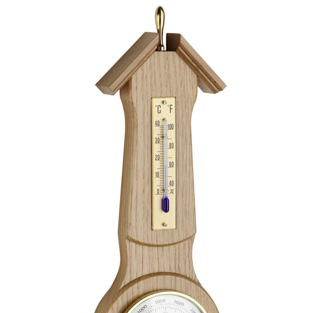 TFA Sheraton Weather Station Natural Solid Oak Finish 39cm 20.1040.02 - 2