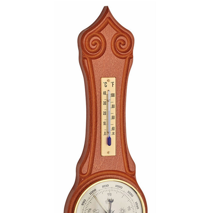 TFA Sheraton Weather Station Cherry Wood Finish 42cm 20.1060.10 Top