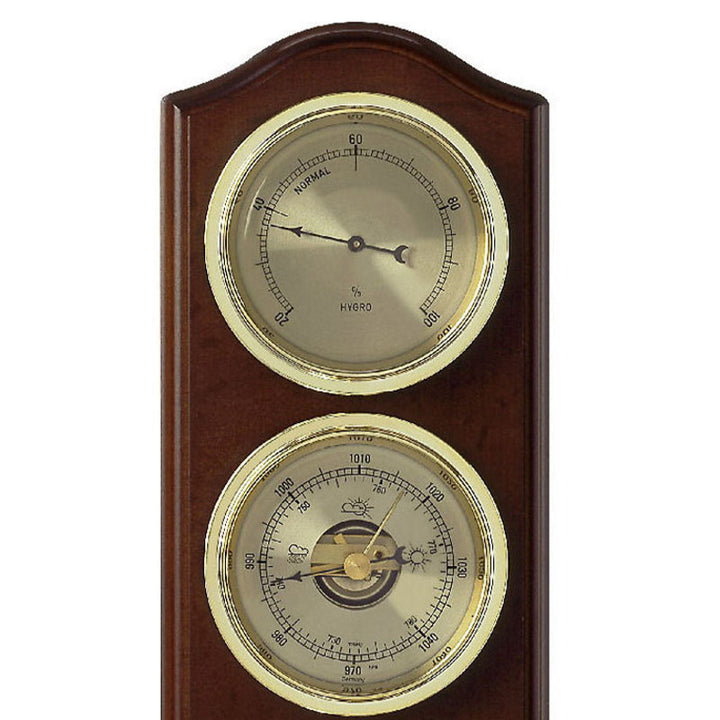 TFA Curved Domatic Weather Station Walnut Brown 33cm Top 20.1076.03B