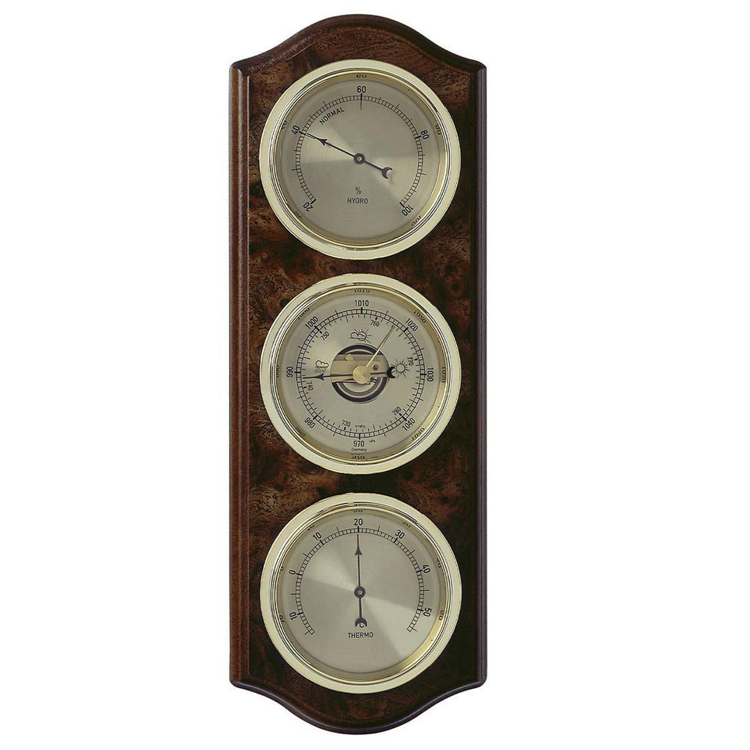 TFA Curved Domatic Weather Station, Root Timber Nut Brown, 33cm