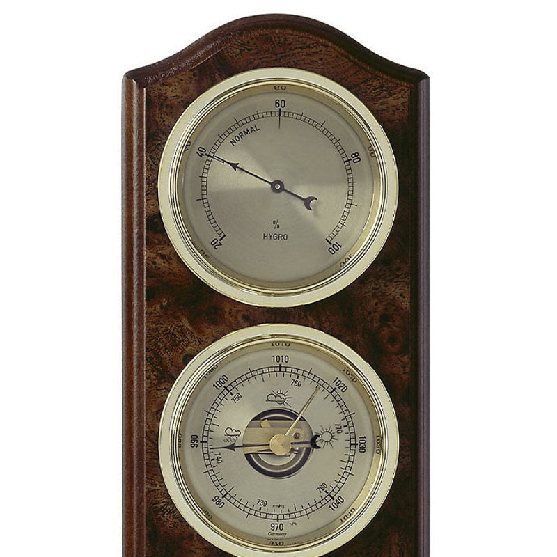 TFA Curved Domatic Weather Station Root Timber Nut Brown 33cm Top 20.1076.20B