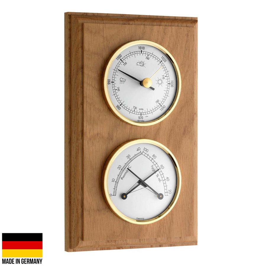 TFA Domatic Weather Station Oak Finish 20cm 20.1087.01