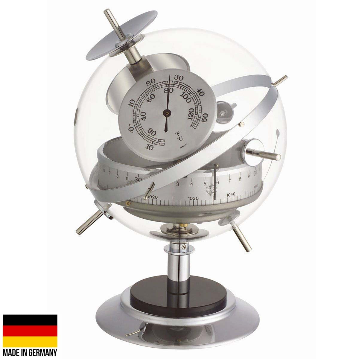 TFA Sputnik Weather Station Chrome Finish 20cm 20.2047.54 Front
