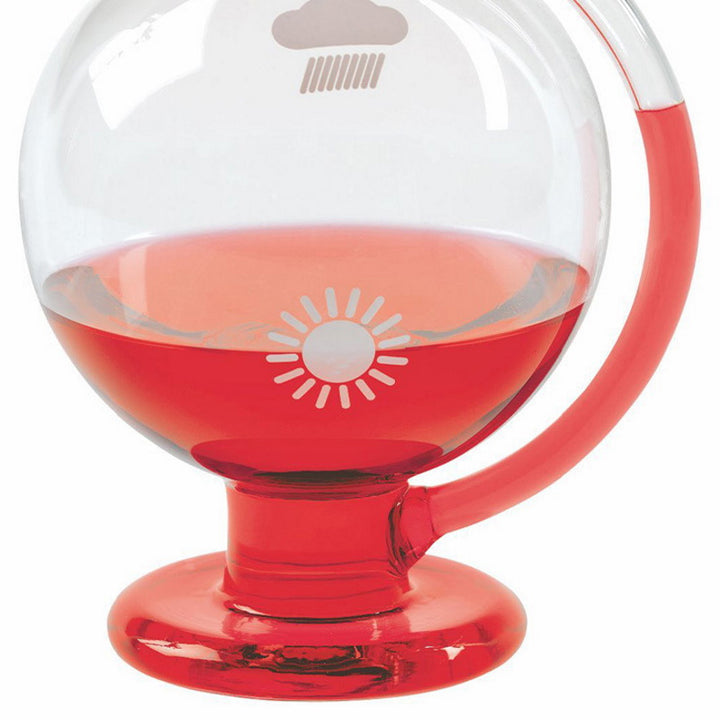 TFA Glass Ball Weather Station 18cm 29.2000.01 Red Bottom