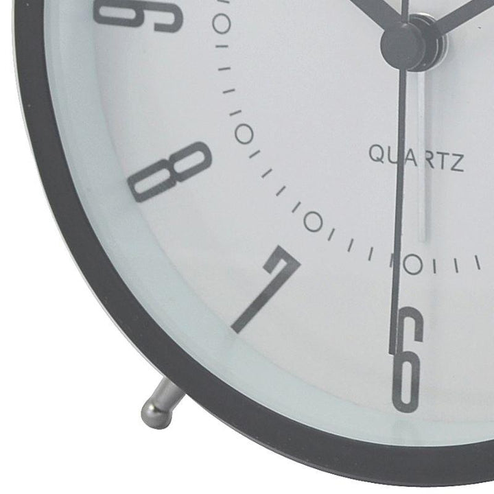 Baxter Delroy Bell Metal Alarm Clock Black 12cm B4 2BLK 3