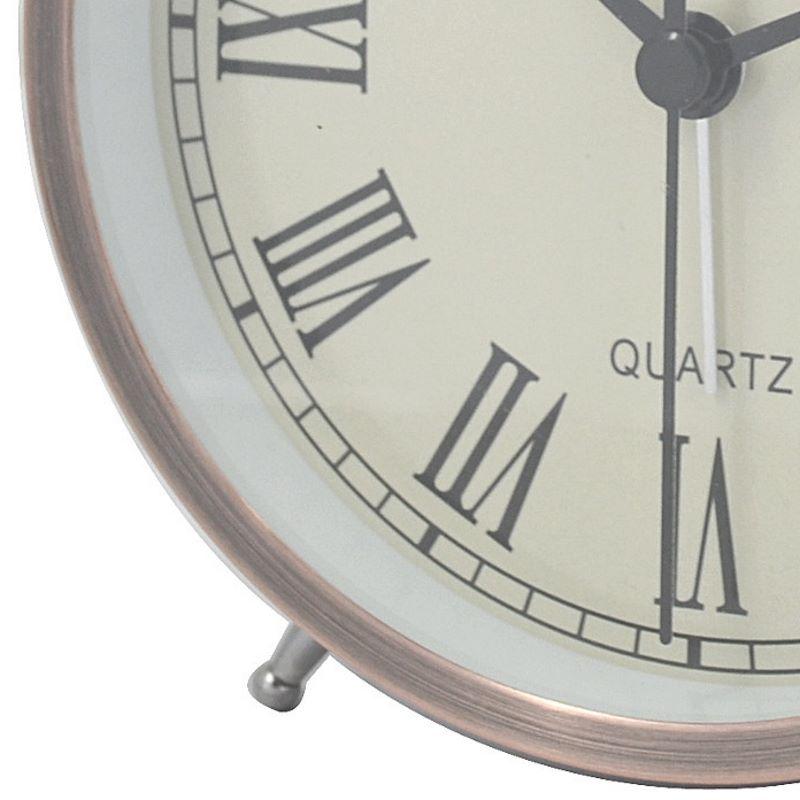 Baxter Delroy Bell Metal Alarm Clock Brass 12cm B4 2BRSR 3