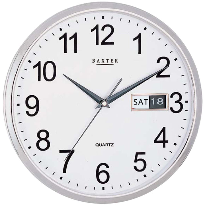 Baxter Elise Wall Clock Silver 32cm PW009 SIL 1