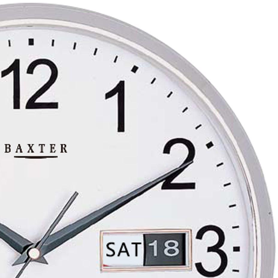 Baxter Elise Wall Clock Silver 32cm PW009 SIL 2