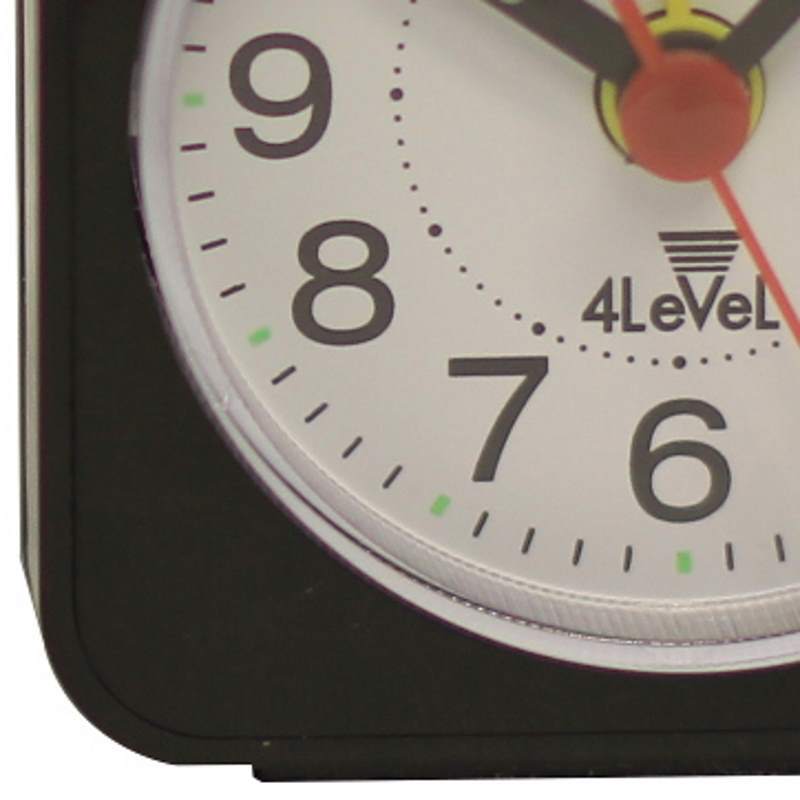 Baxter Four Level Ascending Travel Alarm Clock Black 6cm QKB4619 G 3