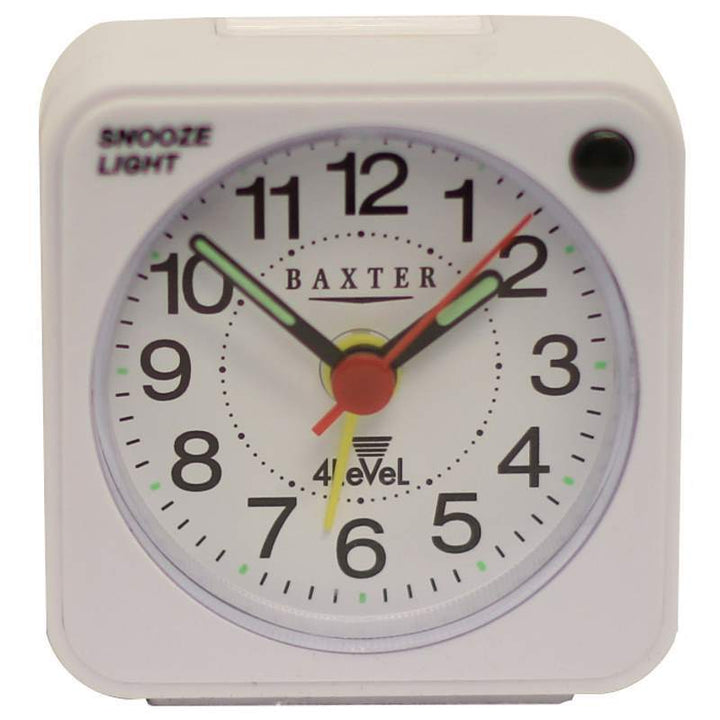 Baxter Four Level Ascending Travel Alarm Clock White 6cm QKB4619 D 1