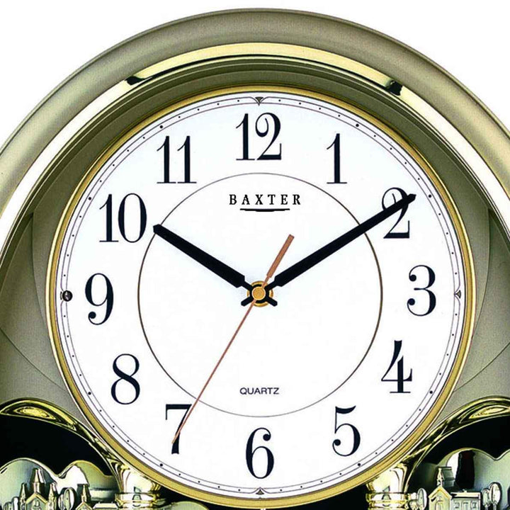 Baxter Musical Wall Clock Gold 43cm PWA020 2